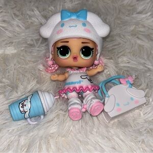 LOL Surprise Hello Kitty and friends Cinnamoroll Swirl Theme Doll